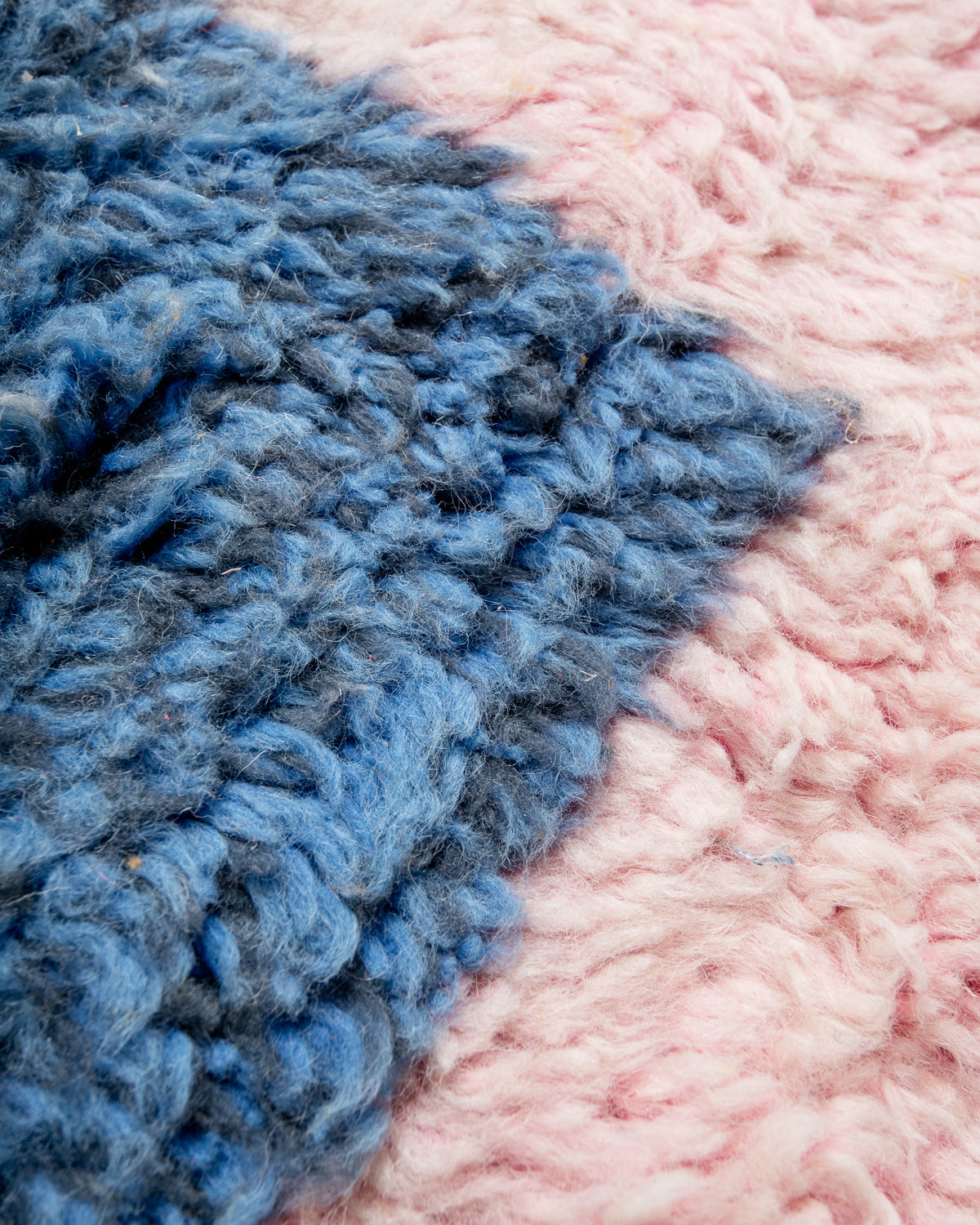 Modern, designer, handcrafted Berber runner rug from Morocco. Beniourain carpet with beautiful colours and patterns and fluffy wool texture.