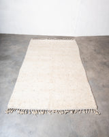 Modern, designer, handcrafted Berber rug from Morocco. Beniourain carpet with beautiful colours and patterns and fluffy wool texture.