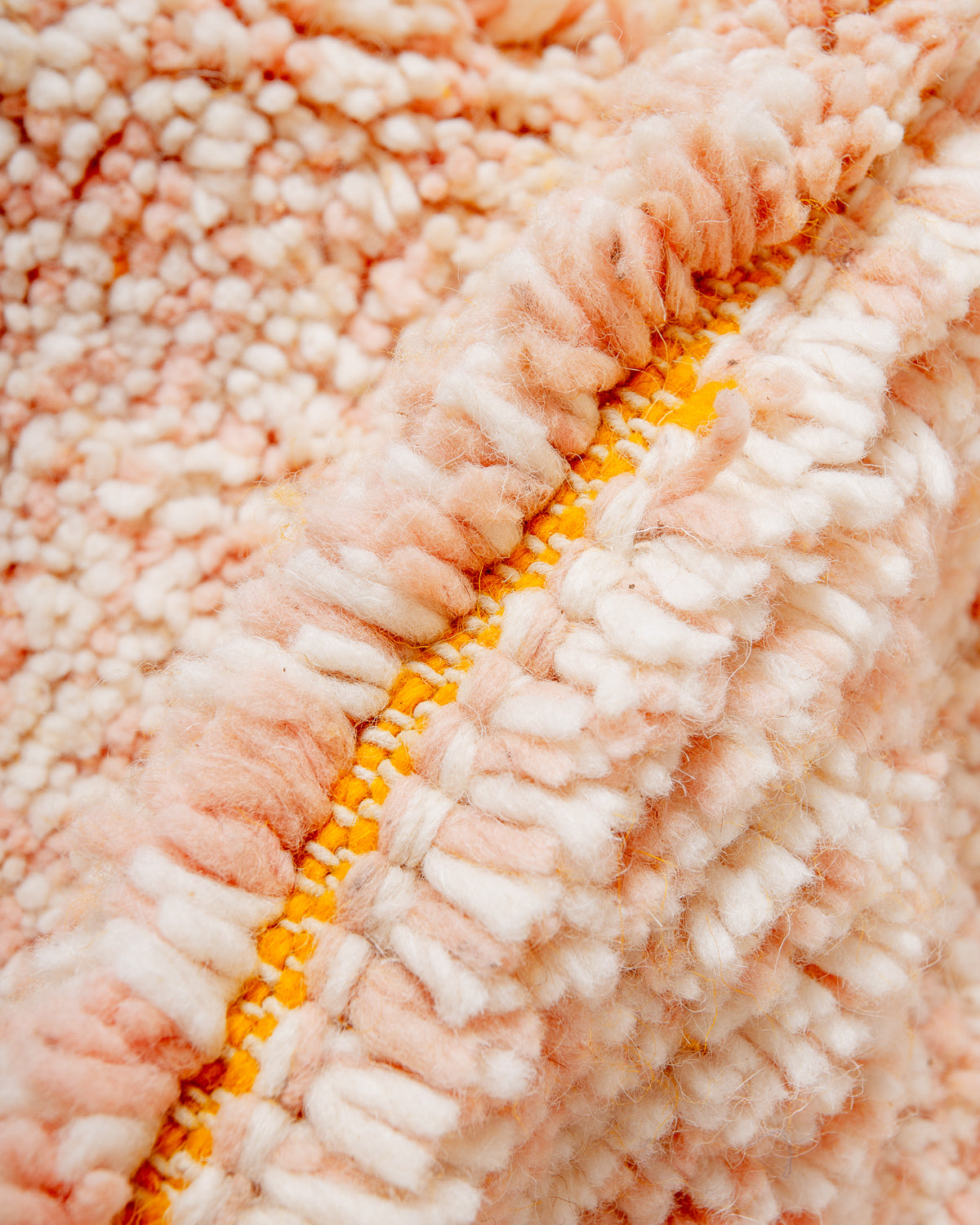 Modern, designer, handcrafted Berber rug from Morocco. Beniourain carpet with beautiful colours and patterns and fluffy wool texture. 