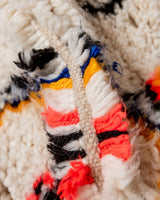 Modern designer handcrafted Berber rug from Morocco. Azilal rug with beautiful colors and patterns. Made of sheep’s wool and colourful cotton.