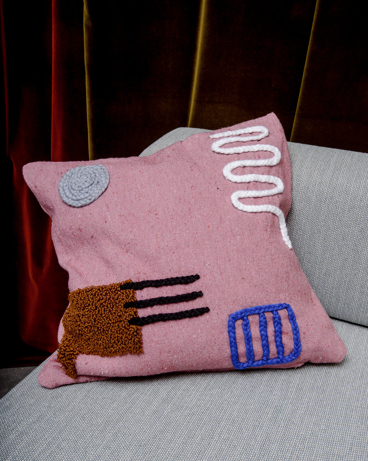 Berberlin Cushion "Pink Field"
