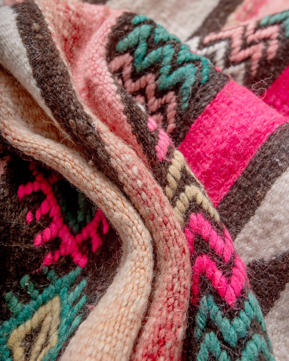 Modern, designer, handcrafted Berber rug from Morocco. Vintage Kelim carpet with beautiful designs and robust flat weave out of wool.