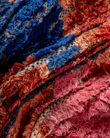 Moderner handgefertigter Berber-Teppich im Vintage-Stil aus Marokko. Boucherouite-Läuferteppich mit wunderschönen Farben und Mustern.
