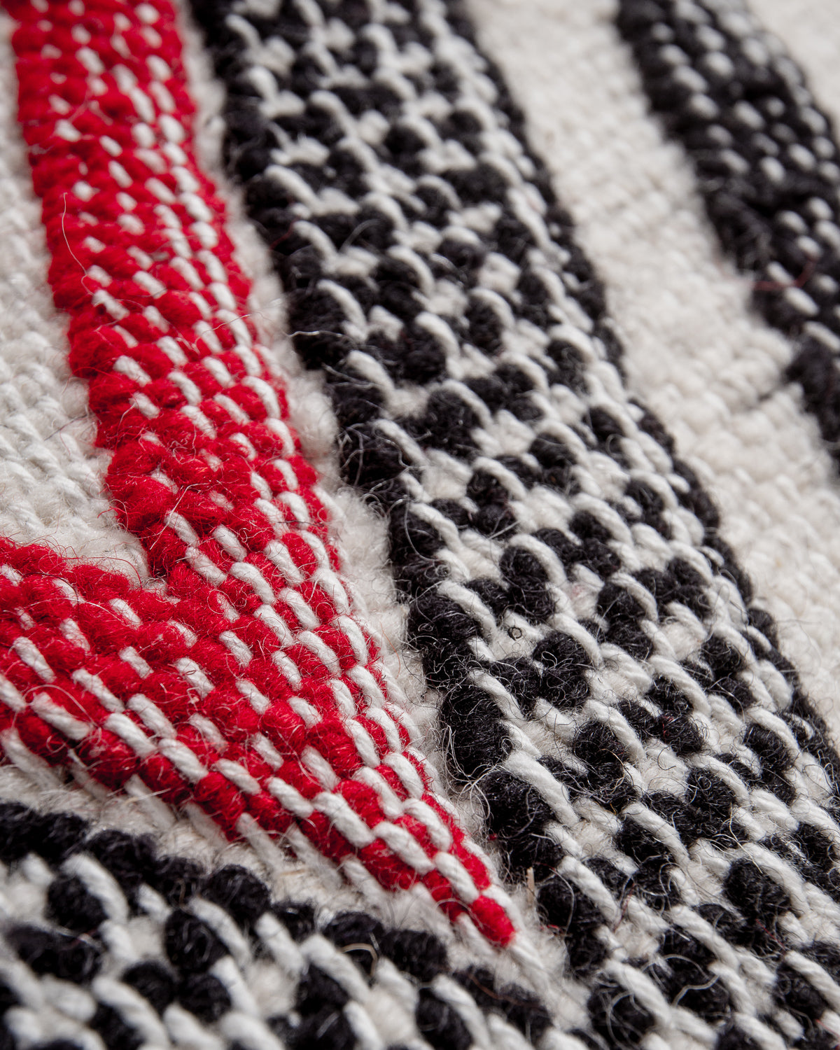 Modern, designer, handcrafted Berber rug from Morocco. Vintage Kelim carpet with beautiful designs and robust flat weave out of wool.