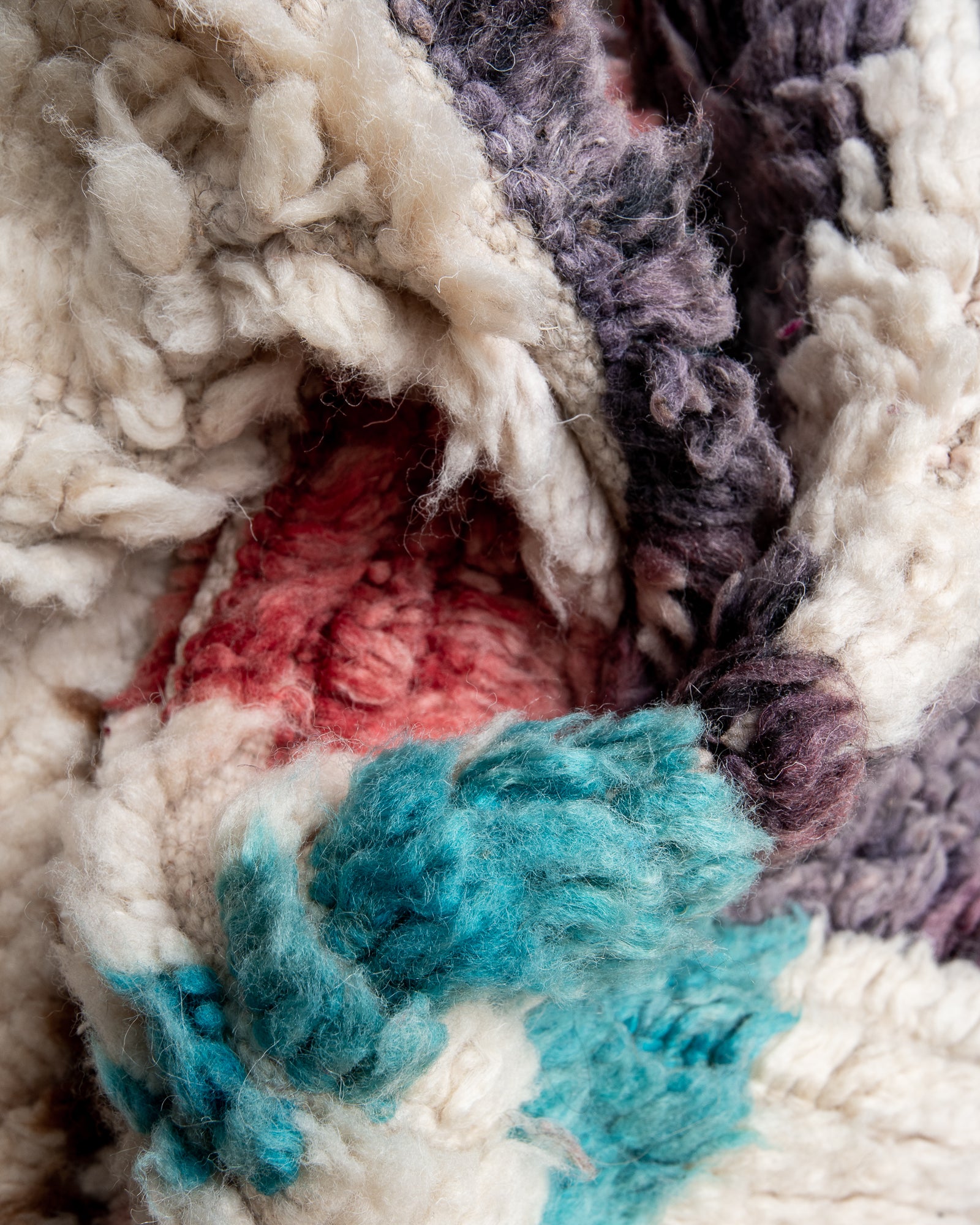 Modern designer handcrafted Berber runner rug from Morocco. Beniourain with beautiful colors and patterns.