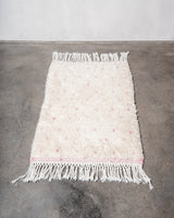 Modern, designer, handcrafted Berber rug from Morocco. Beniourain carpet with beautiful colours and patterns and fluffy wool texture. 