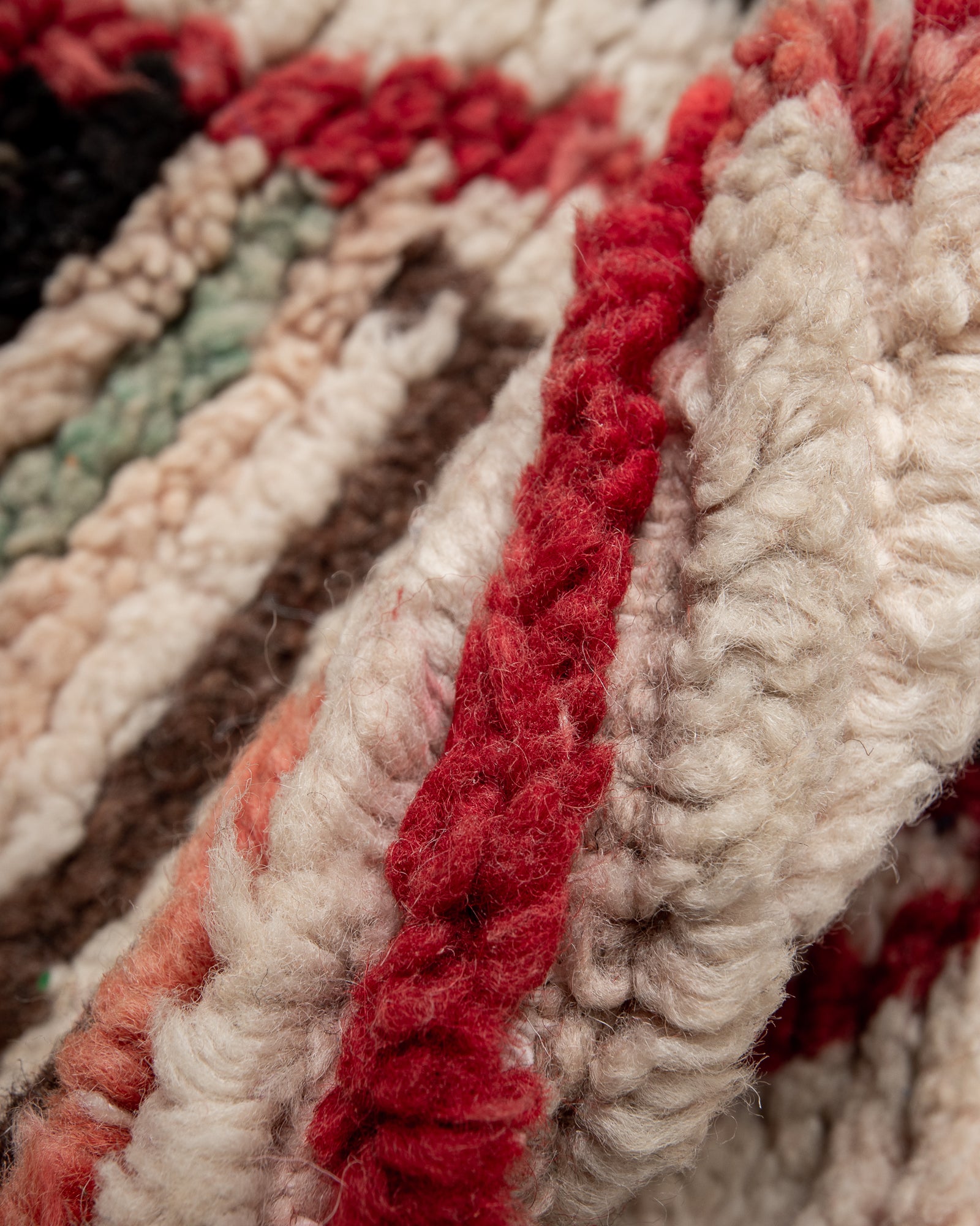 Modern designer handcrafted Berber runner rug from Morocco. Beniourain with beautiful colours and patterns.