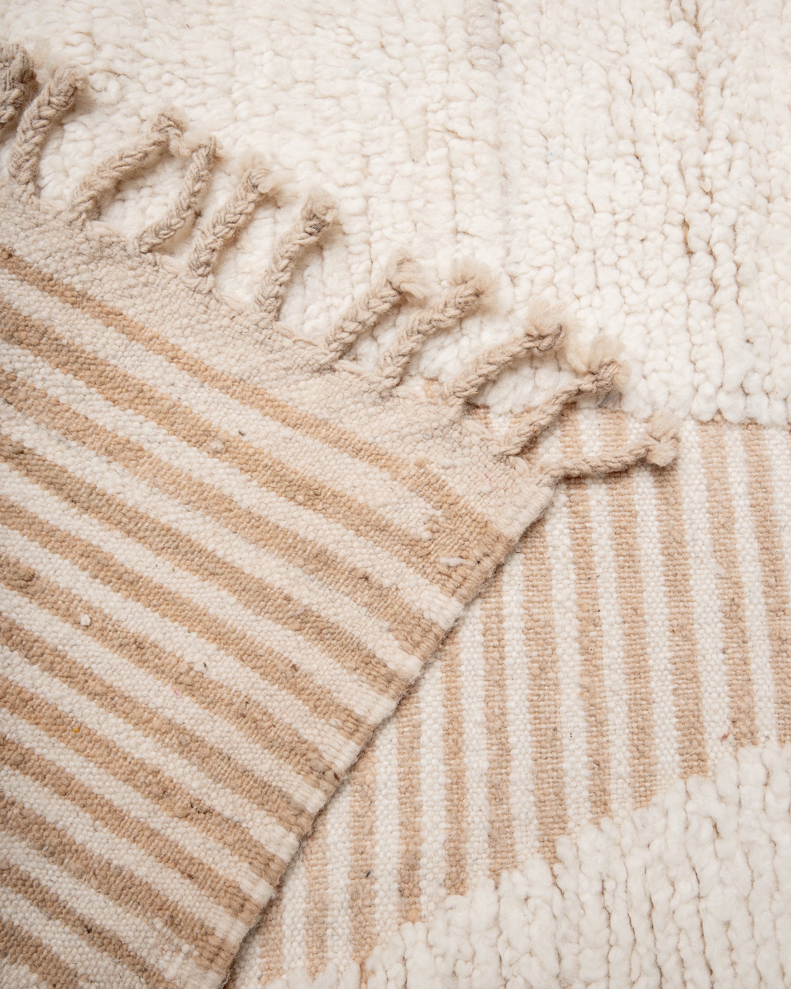 Modern designer handcrafted Berber runner rug from Morocco. Beniourain with beautiful colours and patterns.