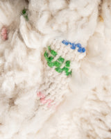 Modern, designer, handcrafted Berber rug from Morocco. Beniourain carpet with beautiful colours and patterns and fluffy wool texture. 