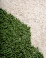 Modern, designer, handcrafted Berber rug from Morocco. Beniourain carpet with beautiful colours and patterns and fluffy wool texture.