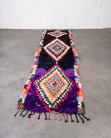 Moderner Designer handgefertigter Berber Teppich aus Marokko Beniourain mit schönen Farben und Mustern