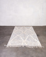 Modern designer handcrafted Berber rug from morocco Beniourain with beautiful colors and patterns