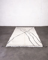 Modern designer handcrafted Berber rug from morocco Beniourain with beautiful colors and patterns