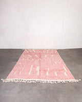 Modern designer handcrafted Berber rug from morocco Beniourain with beautiful colors and patterns
