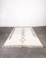 Modern designer handcrafted Berber rug from morocco Beniourain with beautiful colors and patterns