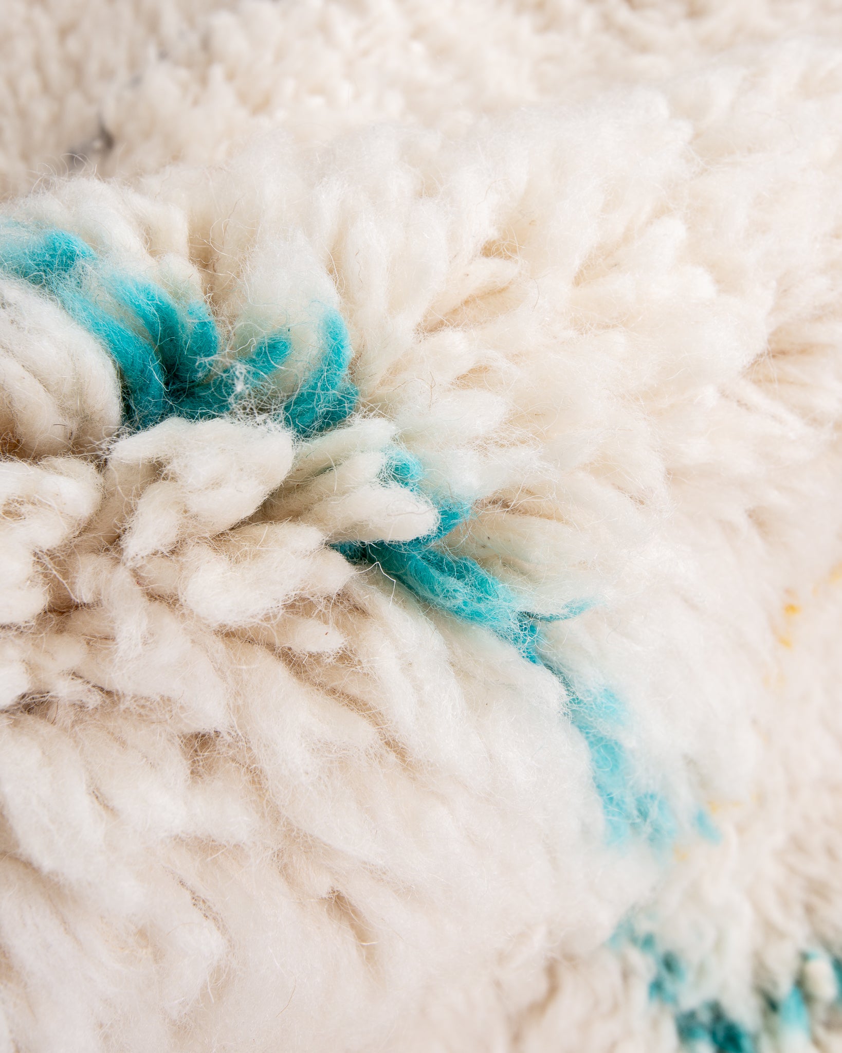 Modern designer handcrafted Berber rug from morocco Beniourain with beautiful colors and patterns