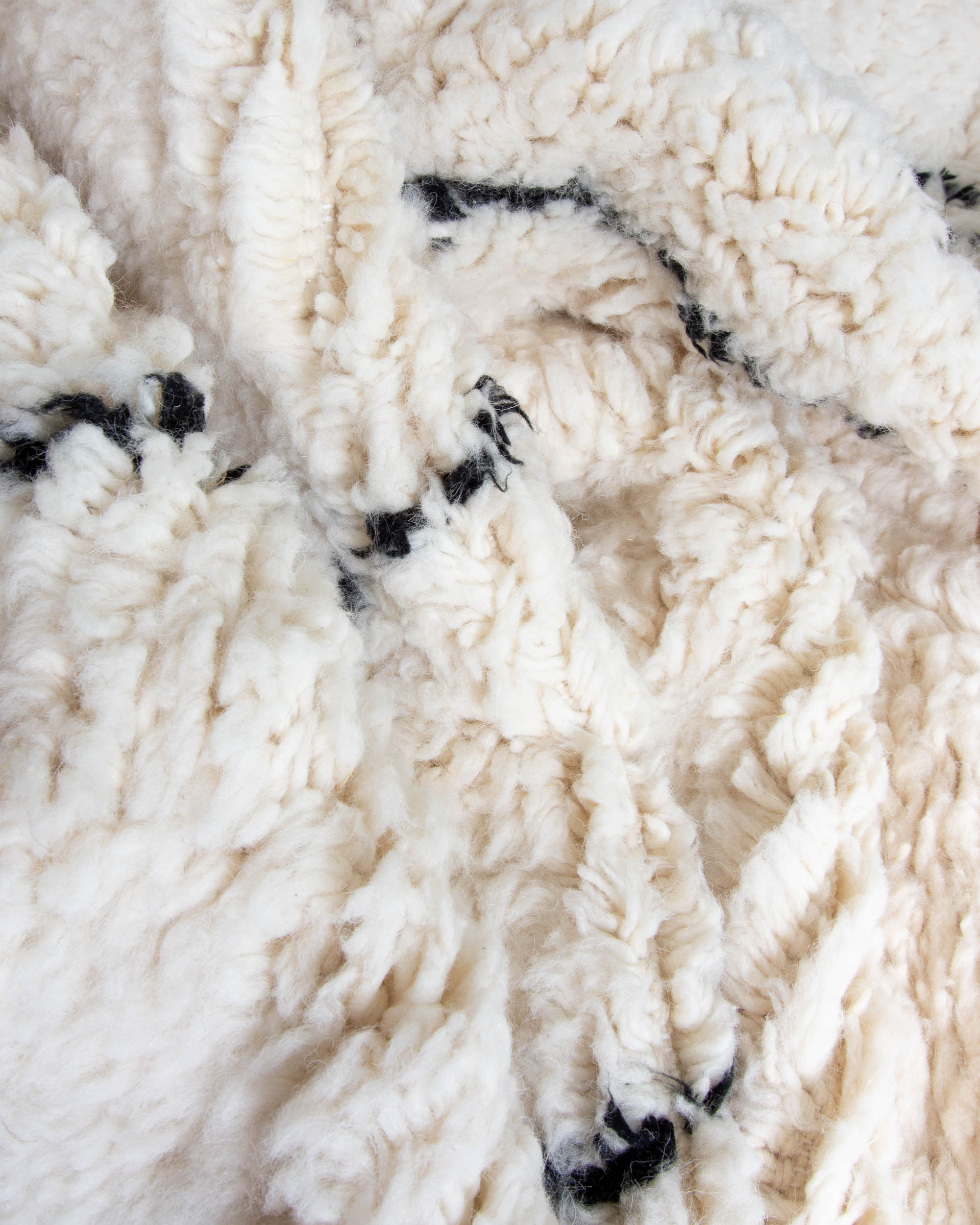 Modern designer handcrafted Berber rug from morocco Beniourain with beautiful colors and patterns