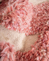Modern designer handcrafted Berber rug from morocco Beniourain with beautiful colors and patterns