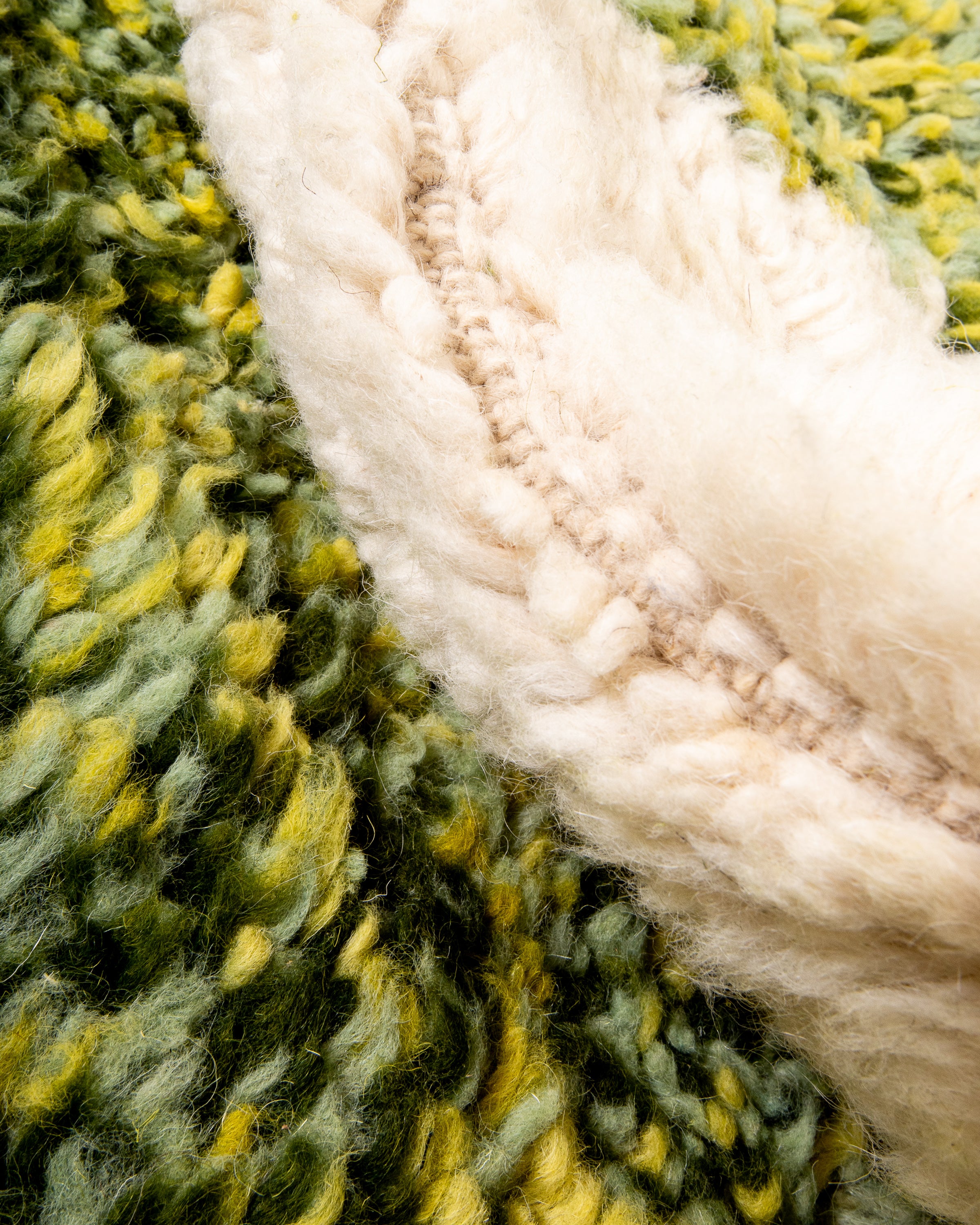 Modern designer handcrafted Berber rug from morocco Beniourain with beautiful colors and patterns