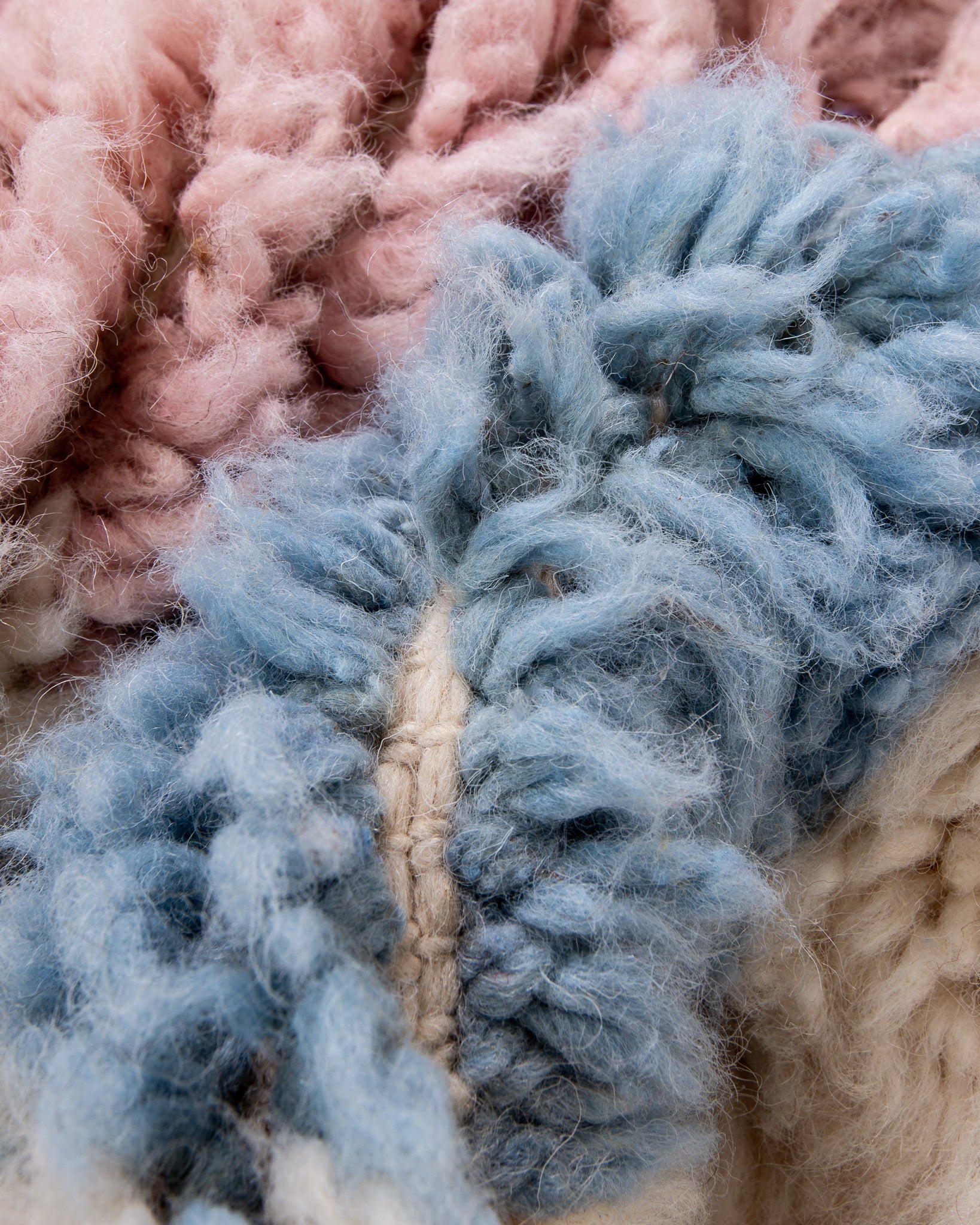 Modern designer handcrafted Berber rug from morocco Beniourain with beautiful colors and patterns