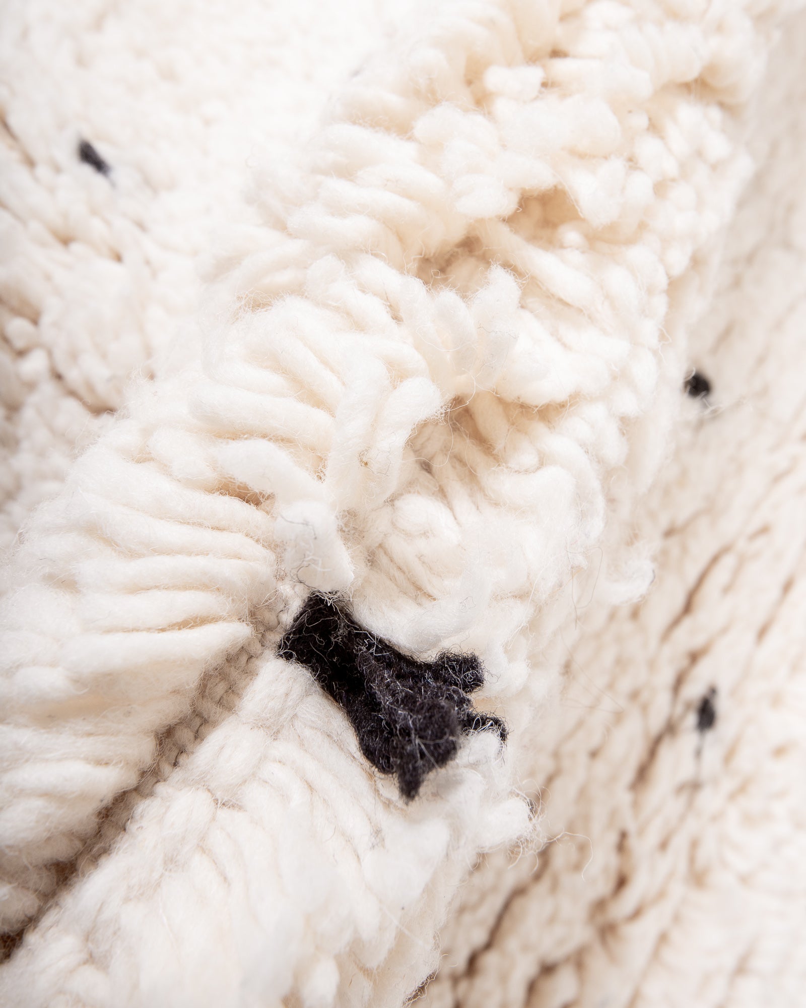 Modern, designer, handcrafted Berber rug from Morocco. Beniourain carpet with beautiful colours and patterns and fluffy wool texture. 