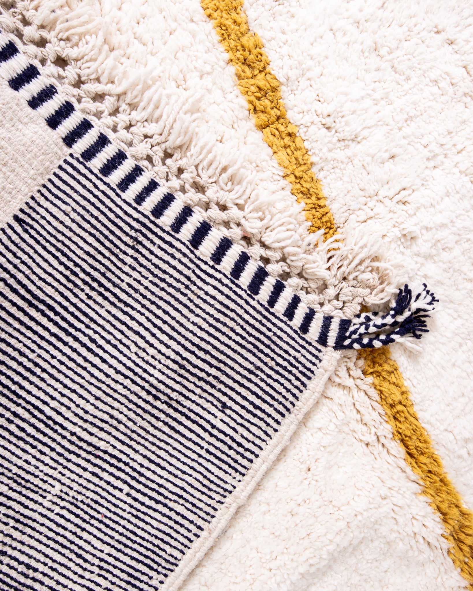 Modern designer handcrafted Berber rug from morocco Beniourain with beautiful colors and patterns