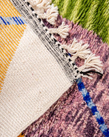 Moderner Designer handgefertigter Berber Teppich aus Marokko Beniourain mit schönen Farben und Mustern
