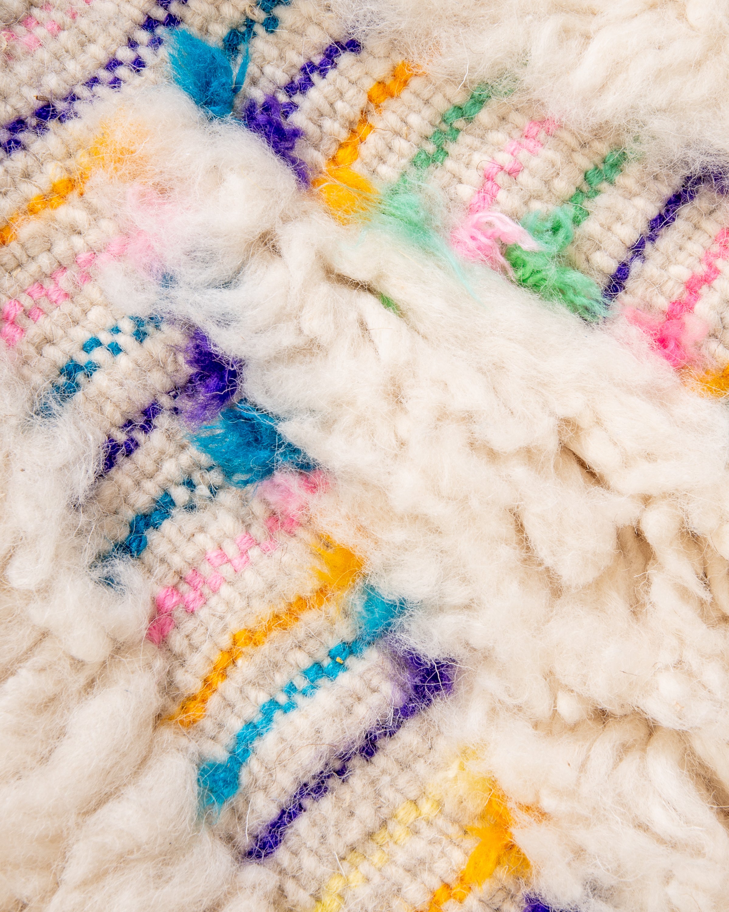 Modern designer handcrafted Berber rug from morocco Beniourain with beautiful colors and patterns