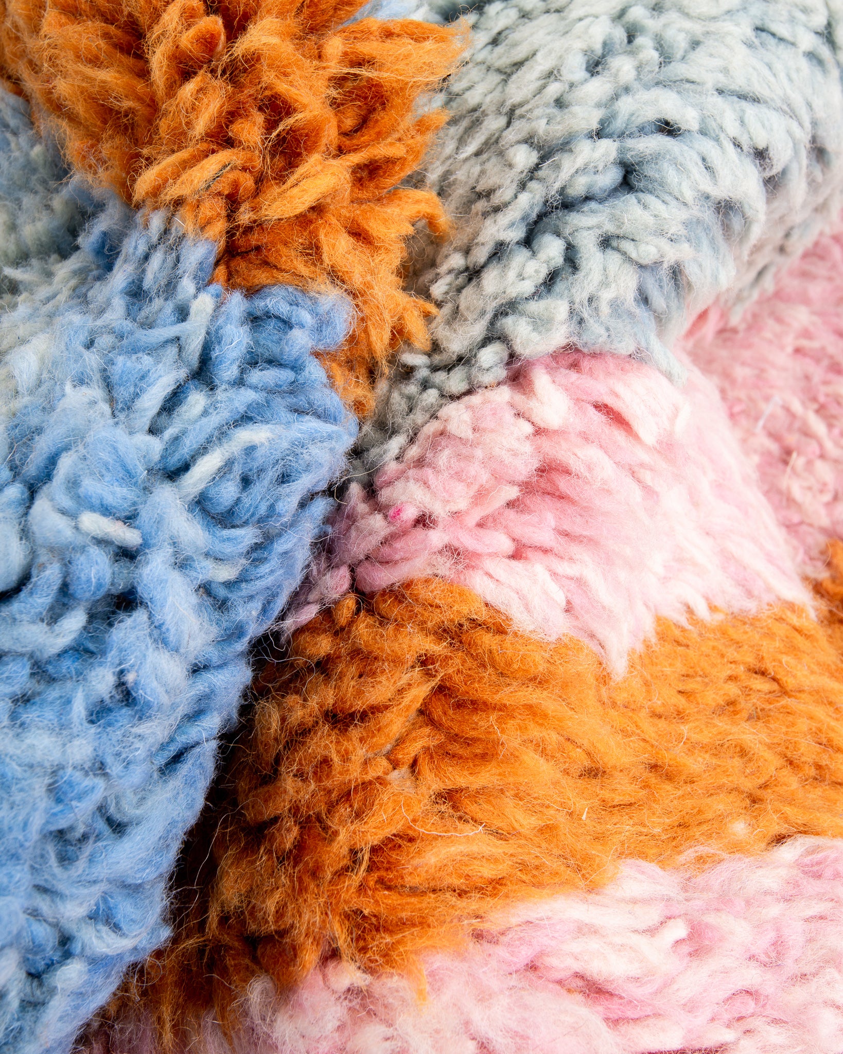 Modern designer handcrafted Berber rug from morocco Beniourain with beautiful colors and patterns