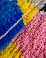 Modern designer handcrafted Berber rug from morocco Beniourain with beautiful colors and patterns
