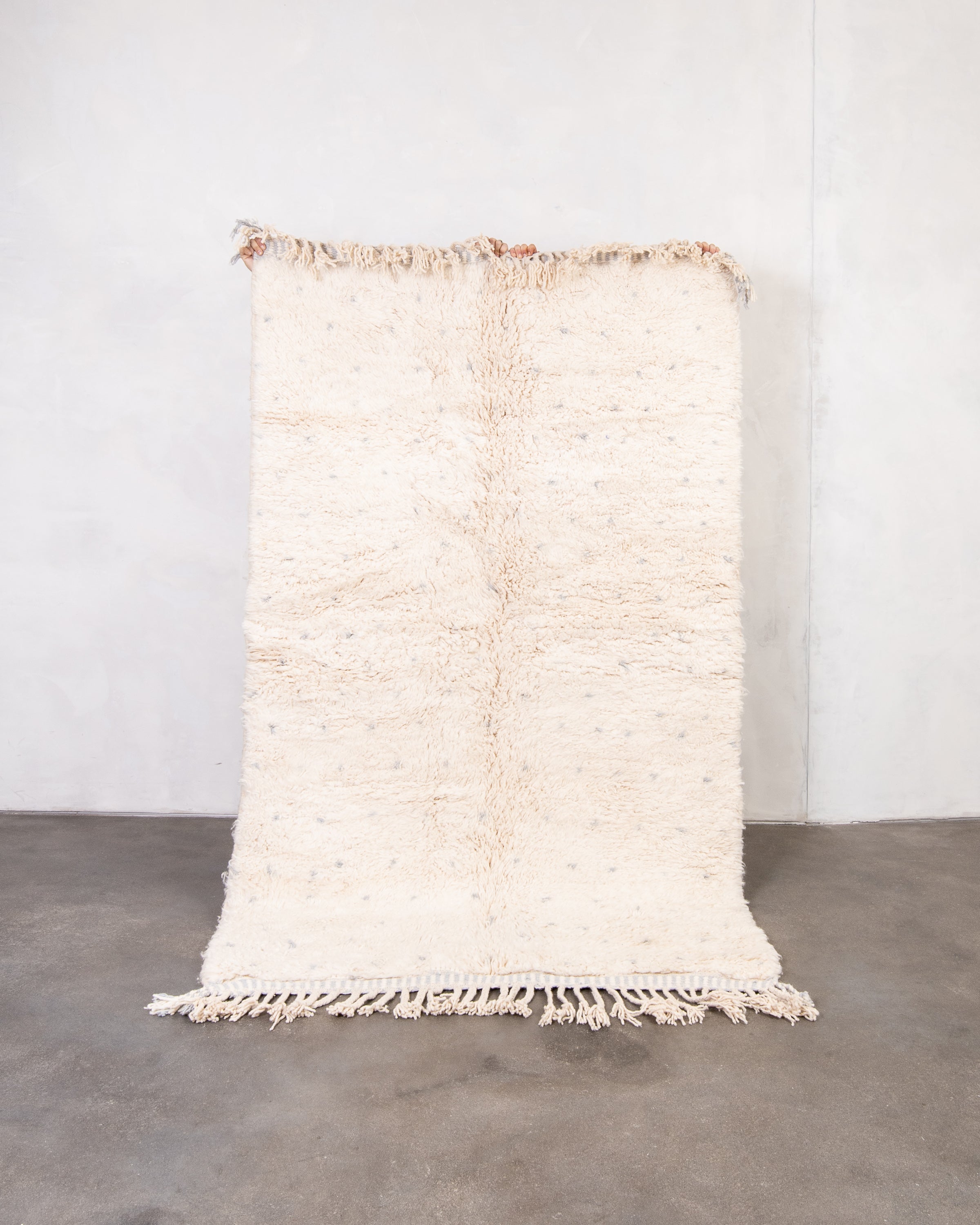 Modern designer handcrafted Berber rug from morocco Beniourain with beautiful colors and patterns