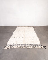 Moderner Designer handgefertigter Berber Teppich aus Marokko Beniourain mit schönen Farben und Mustern