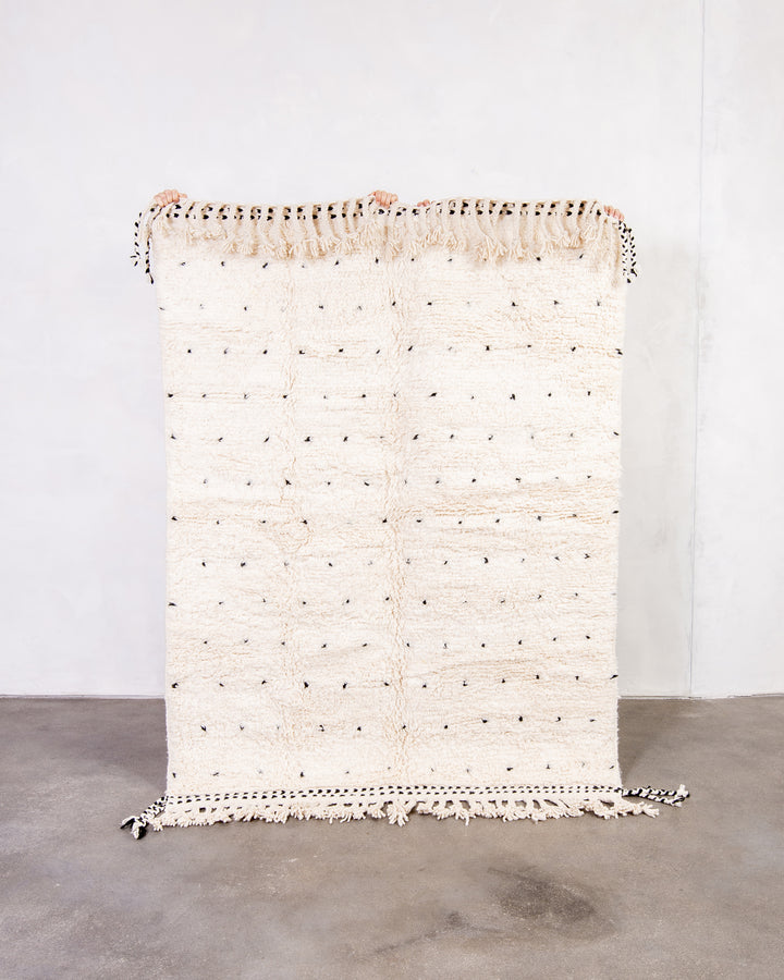 Modern designer handcrafted Berber rug from morocco Beniourain with beautiful colors and patterns