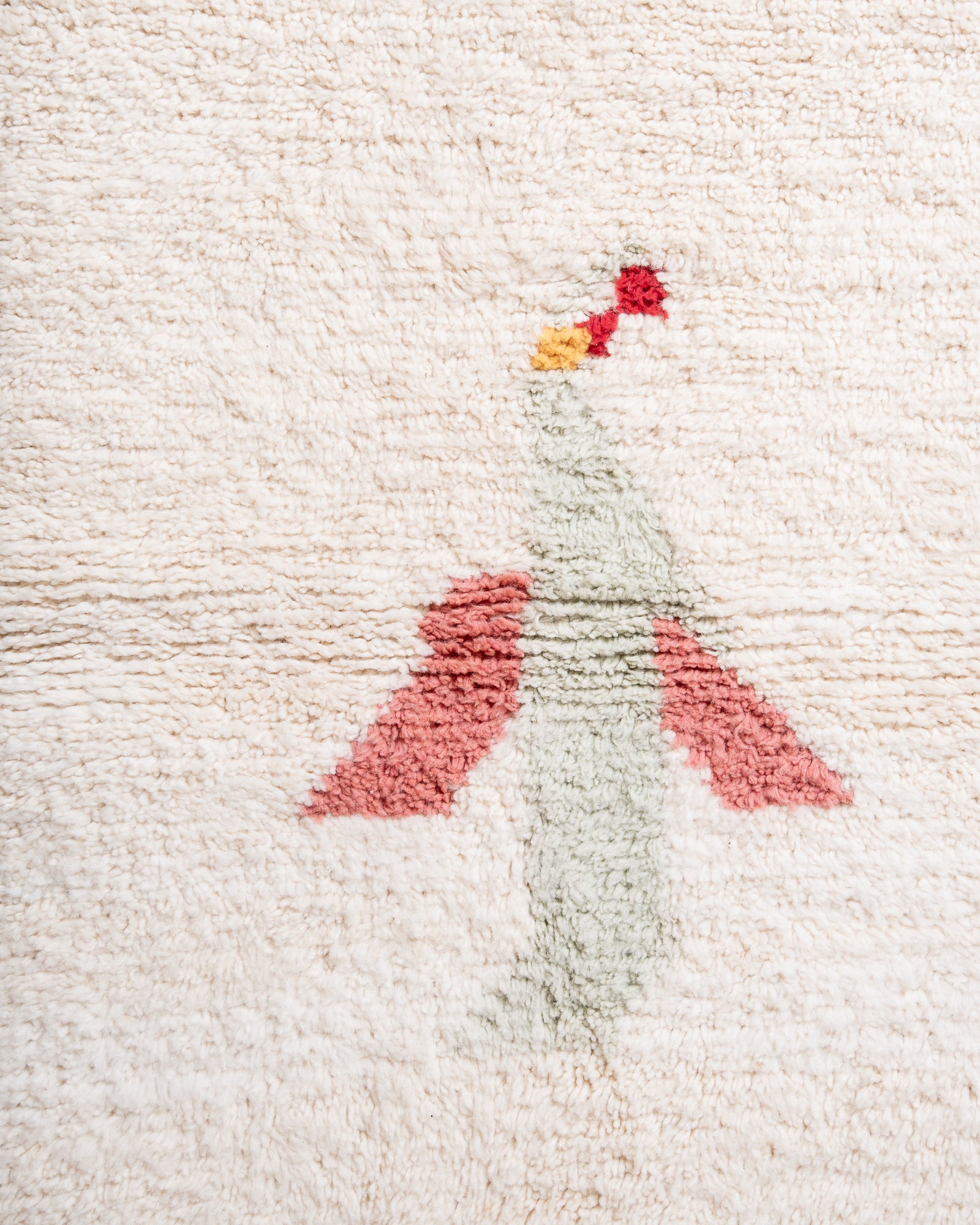 Modern, designer, handcrafted Berber rug from Morocco. Beniourain carpet with beautiful colours and patterns and fluffy wool texture. 