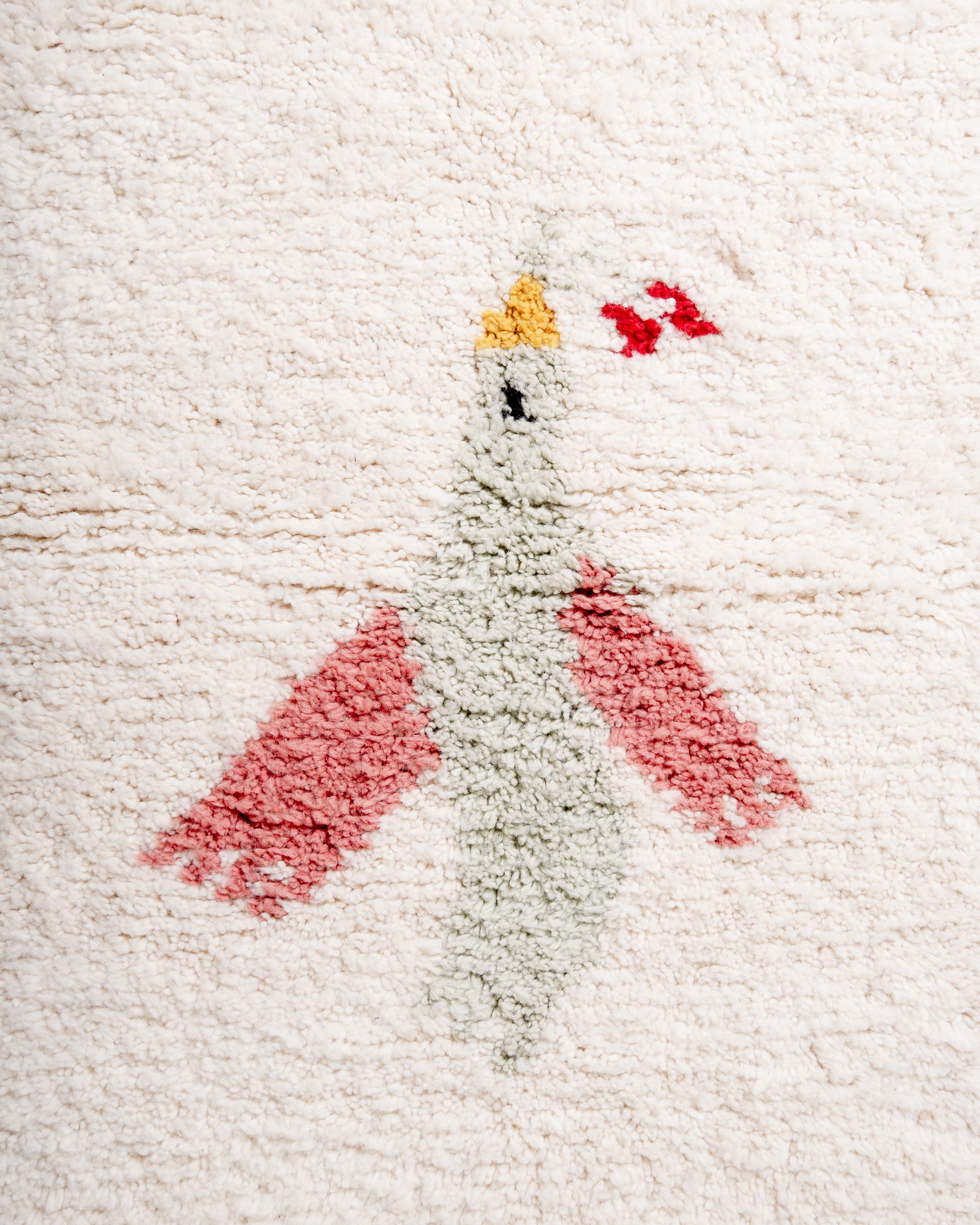 Modern, designer, handcrafted Berber rug from Morocco. Beniourain carpet with beautiful colours and patterns and fluffy wool texture. 