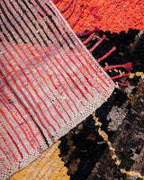 Handgefertigter Berber-Teppich aus moderner Designer-Vintage-Baumwolle aus Marokko. Boucherouite mit schönen Farben und Mustern.