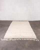 Modern designer handcrafted Berber rug from morocco Beniourain with beautiful colors and patterns