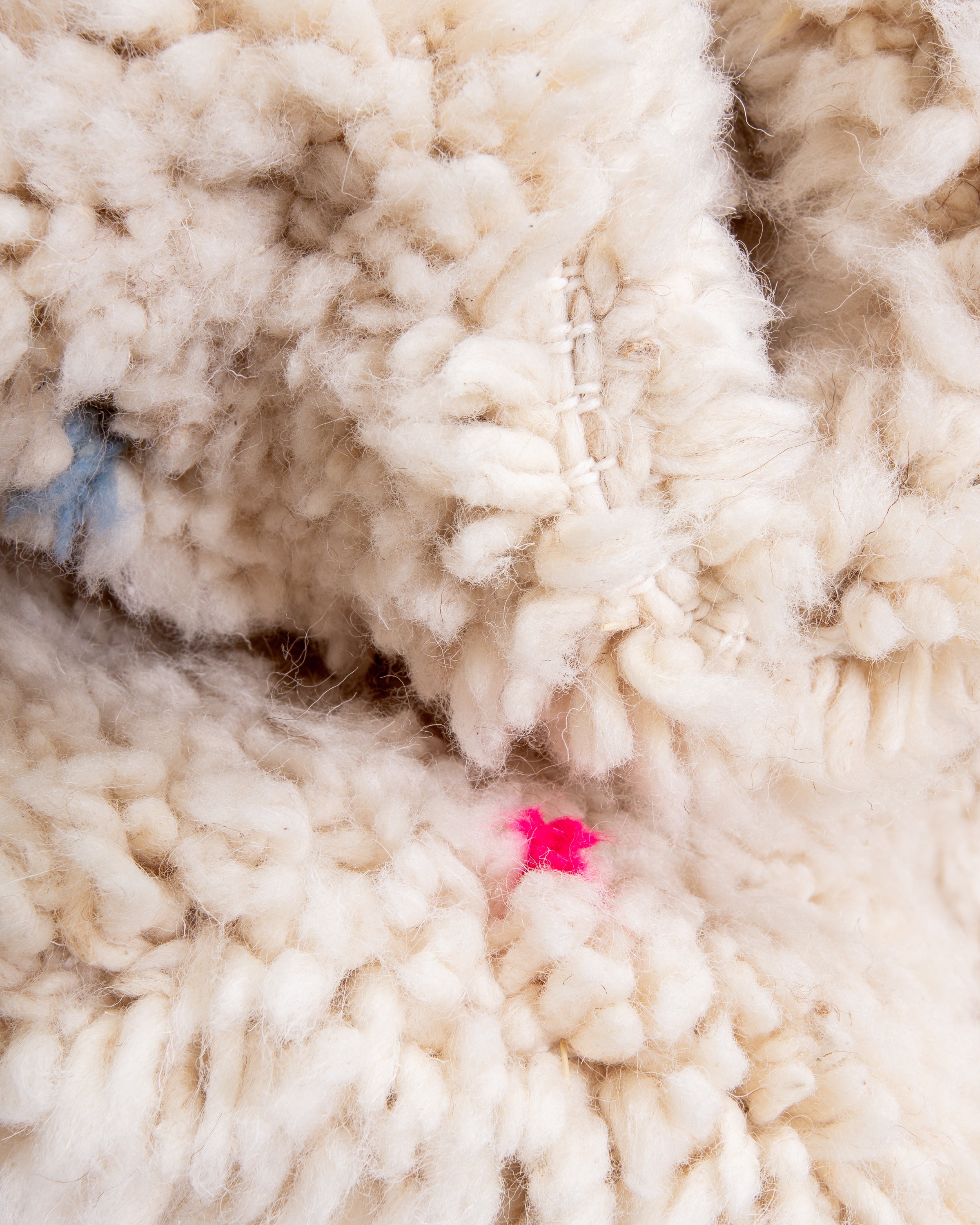 Modern designer handcrafted Berber rug from morocco Beniourain with beautiful colors and patterns