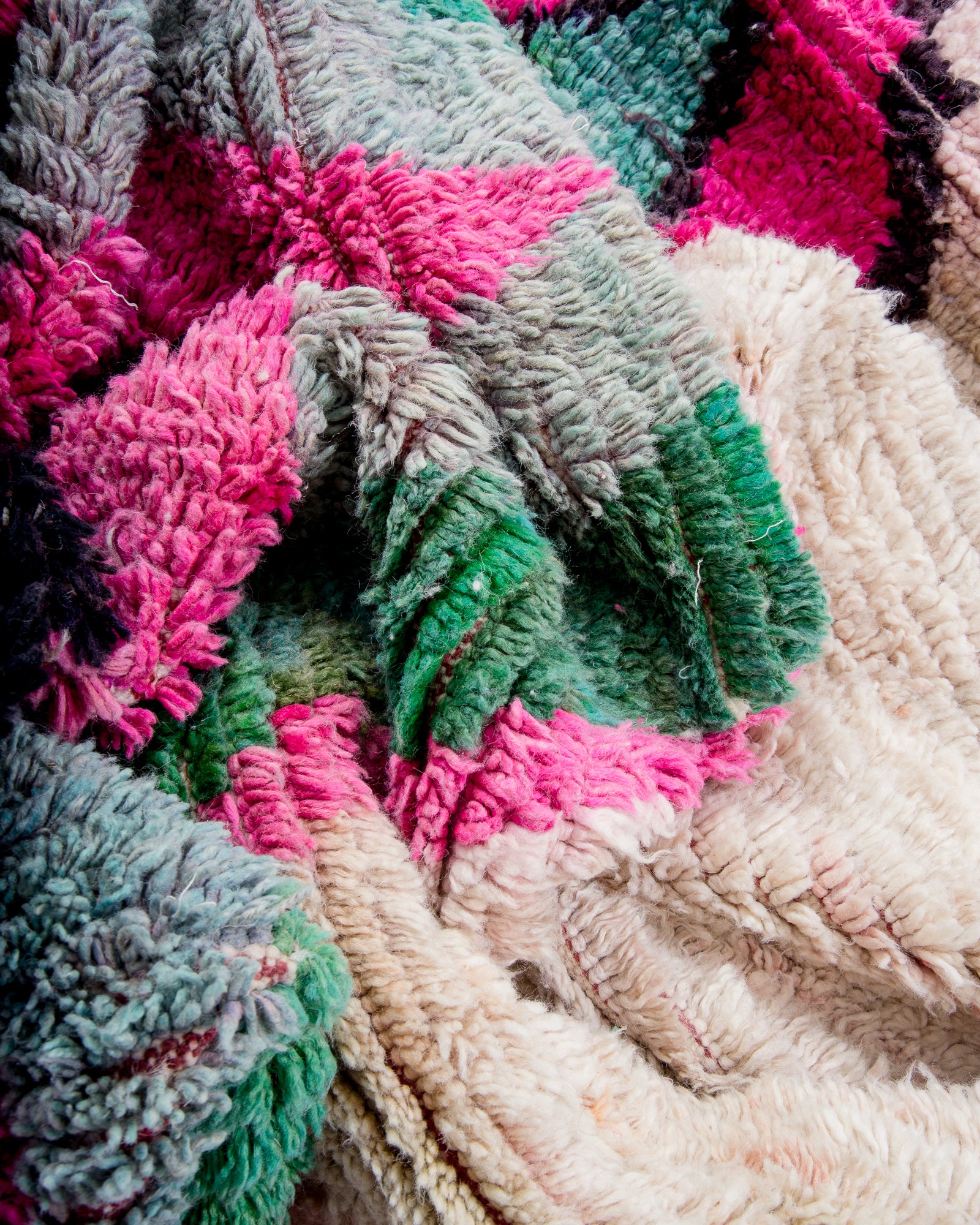 Modern designer handcrafted Berber rug from morocco Boujad with beautiful colors and patterns