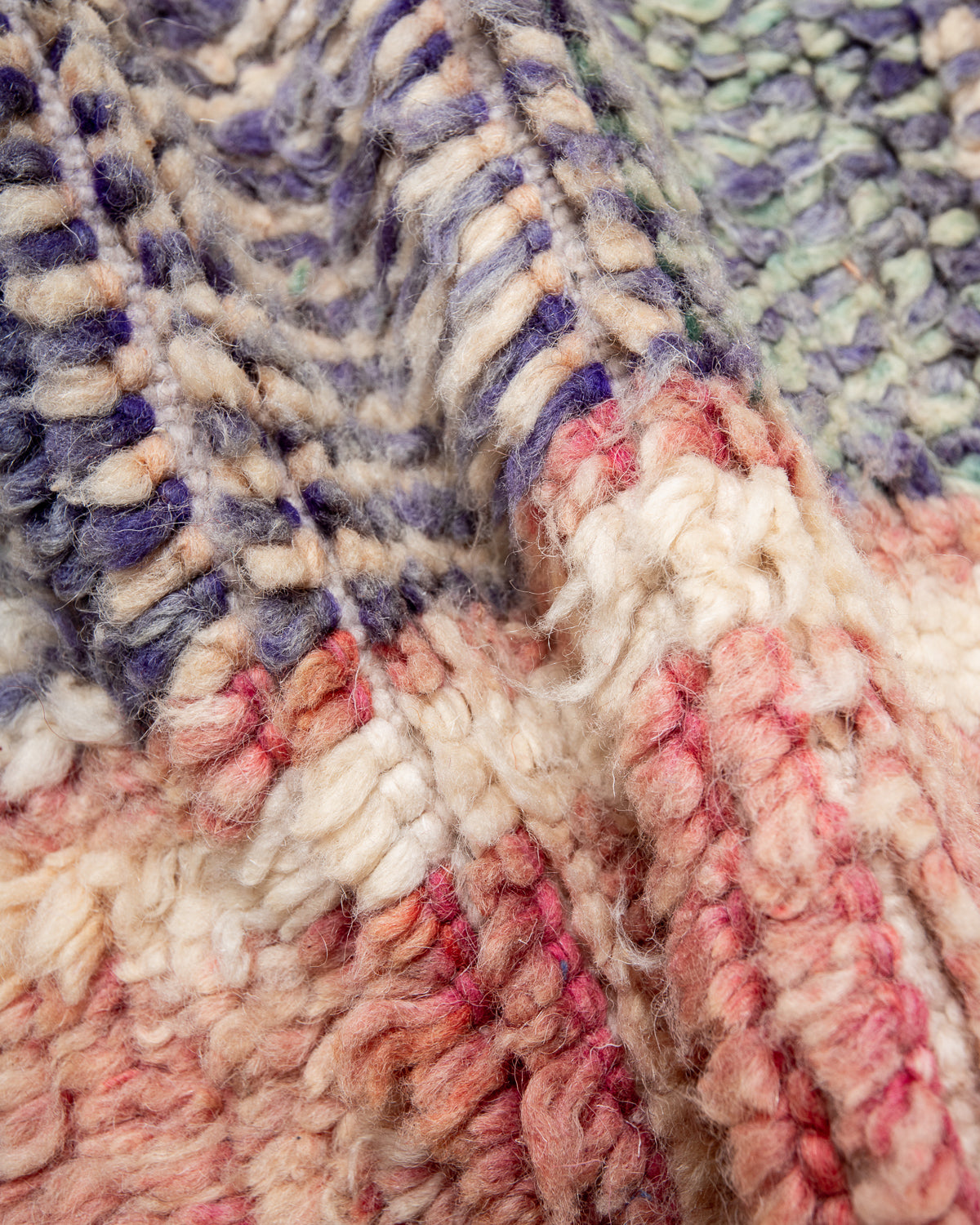 Modern designer handcrafted Berber rug from Morocco. Boujed with beautiful colours and patterns.