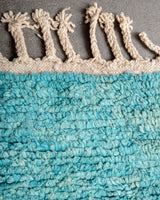 Modern, designer, handcrafted Berber rug from Morocco. Vintage carpet with beautiful colours and patterns and fluffy texture.