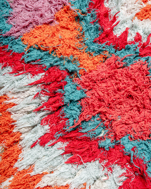 Modern designer vintage handcrafted Berber rug from Morocco