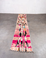 Modern designer handcrafted Berber rug from Morocco. Boujed with beautiful colors and patterns.
