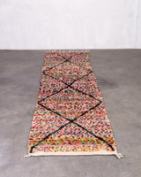 Modern designer handcrafted Berber rug from morocco Boujed with beautiful colors and patterns