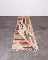 Modern designer handcrafted Berber rug from morocco Boujed with beautiful colors and patterns