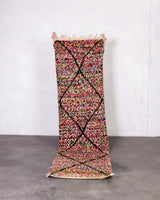 Moderner Designer handgefertigter Berber-Teppich aus Marokko Boujed mit wunderschönen Farben und Mustern