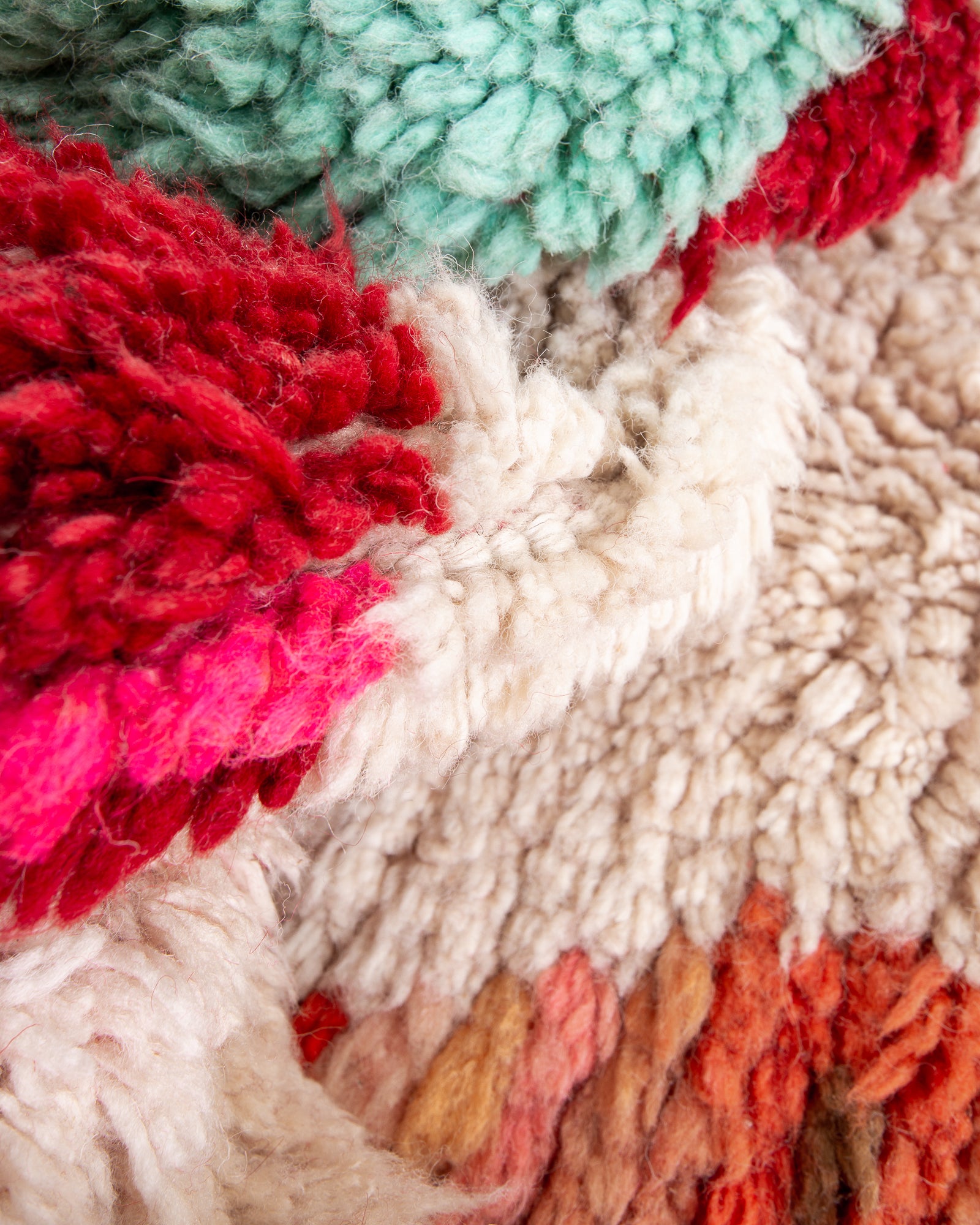 Modern designer handcrafted Berber rug from morocco Boujed with beautiful colors and patterns