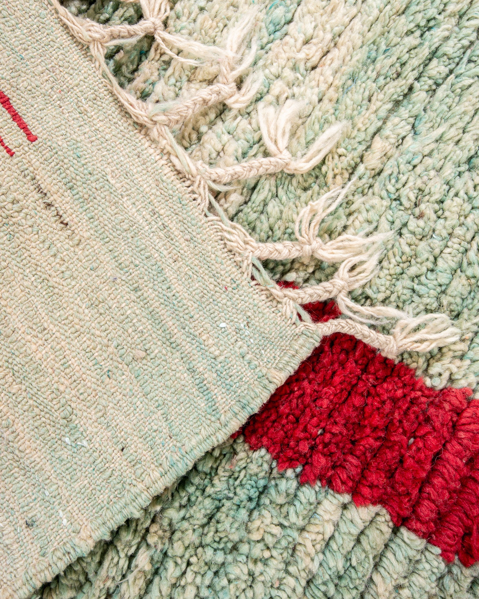 Modern designer handcrafted Berber rug from morocco Boujed with beautiful colors and patterns