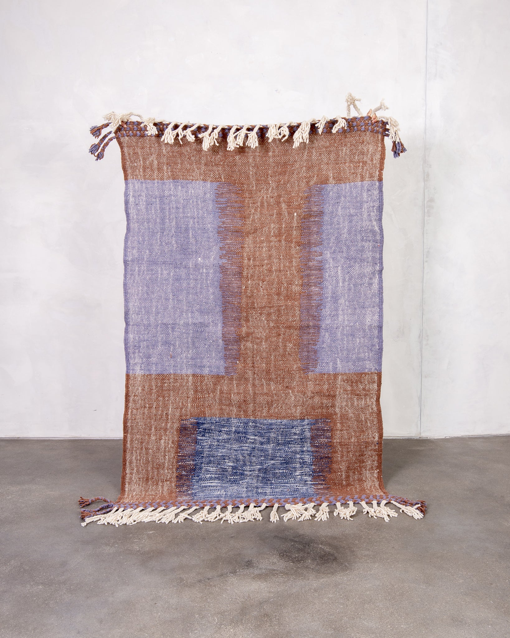 Modern designer handcrafted Berber rug from morocco Kelim with beautiful colors and patterns