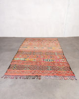 Moderner Designer handgefertigter Berber Teppich aus Marokko Kelim mit wunderschönen Farben und Mustern